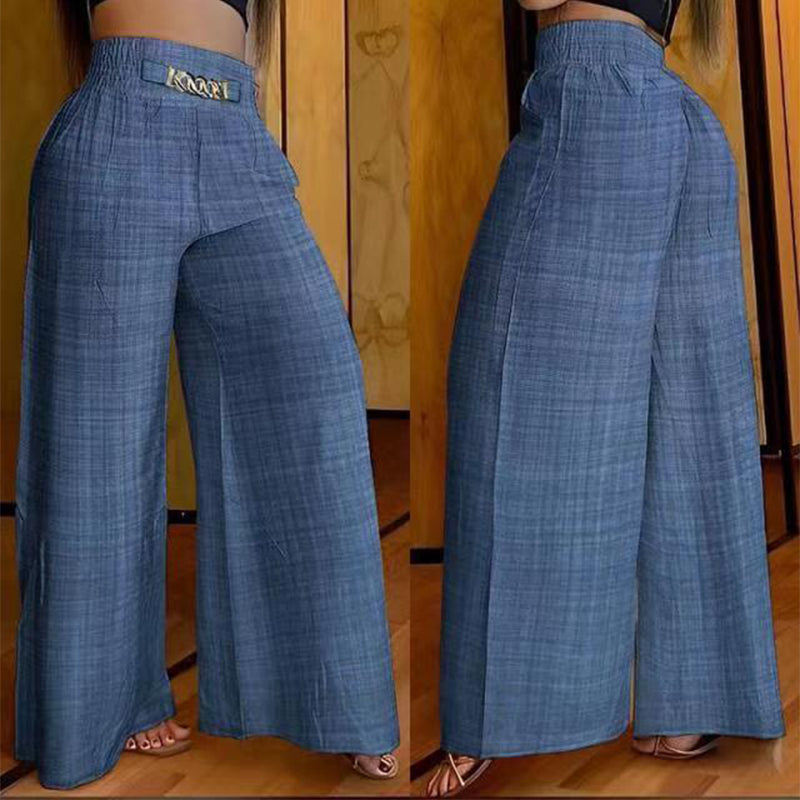 Évelyne™ — Hoge taille wijde broek