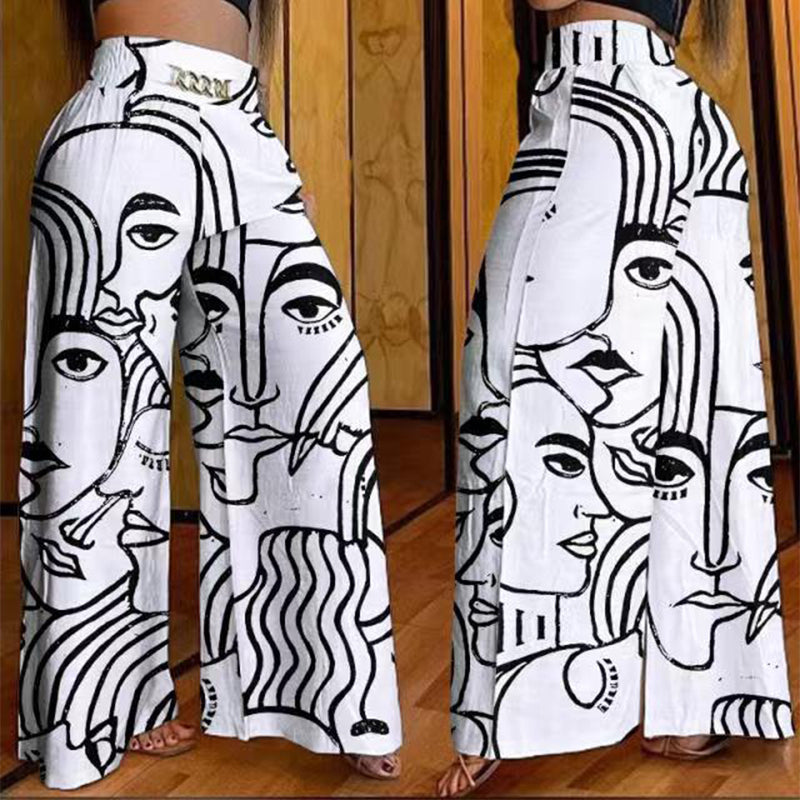 Évelyne™ — Hoge taille wijde broek