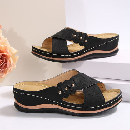 Comfora™ | Lichte en stabiele wedge sandalen voor comfort de hele dag