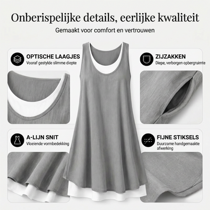 Nien | Tweedelige Comfortabele Jurk