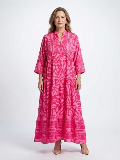 Marielle | Midi-jurk met Knopen