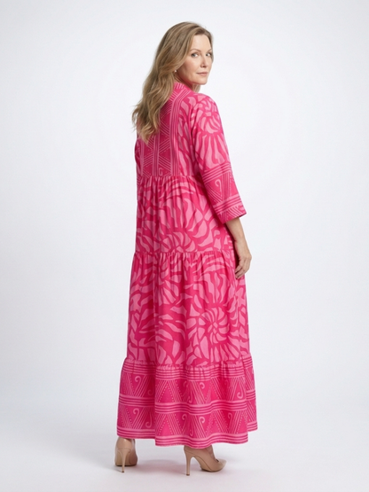 Marielle | Midi-jurk met Knopen