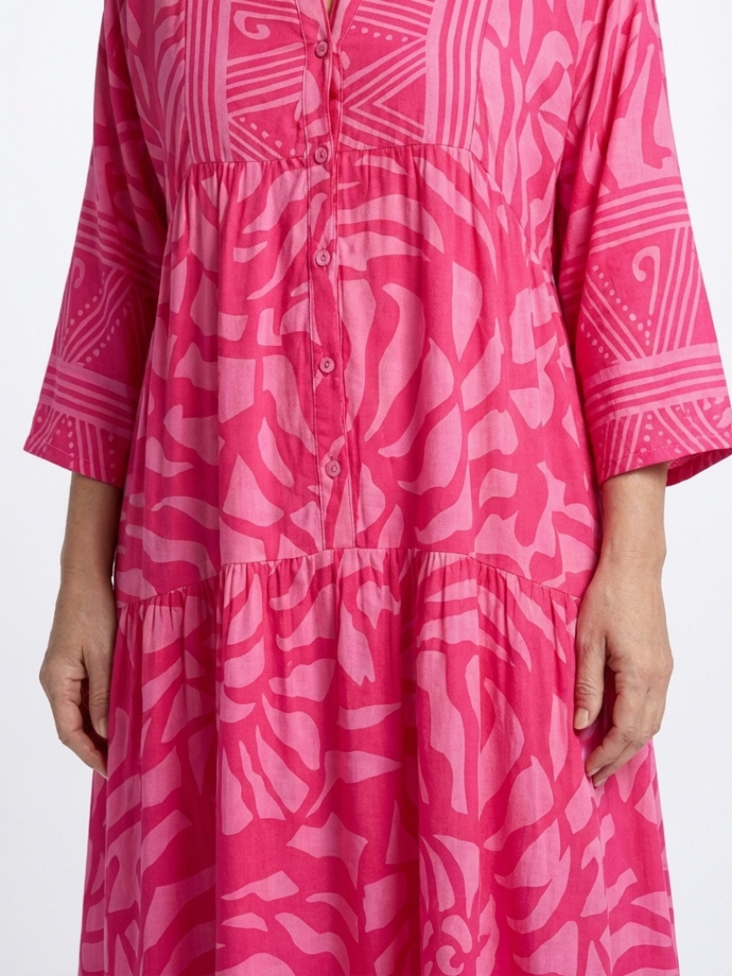 Marielle | Midi-jurk met Knopen