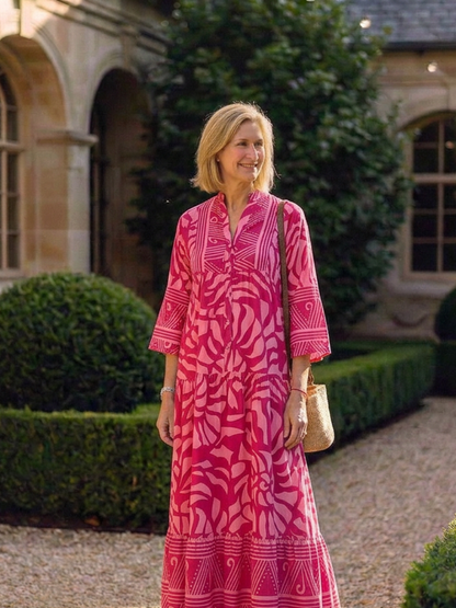 Marielle | Midi-jurk met Knopen