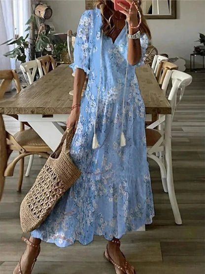 LUNA | EFFORTLESS BOHO MIDI JURK